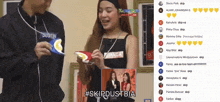 a screenshot of a video with the hashtag #skirdustbia