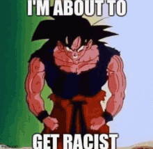 Goku Goku Racist Meme GIF - Goku Goku Racist Meme Im About To Get Racist GIFs