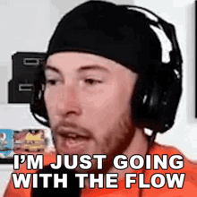 Im Just Going With The Flow Joblessgarrett GIF - Im Just Going With The Flow Joblessgarrett Chill GIFs