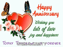 Animated Greeting Card Happy Anniversary GIF