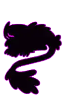 a silhouette of a bird with a long neck