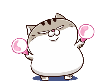 Ami Fat Cat Sticker - Ami Fat Cat Funny Stickers