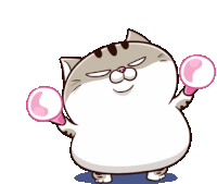 Ami Fat Cat Sticker - Ami Fat Cat Funny Stickers