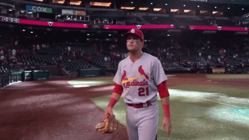 Baseball GIFs on X: Lars Nootbaar grabs the pepper grinder after