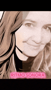 a picture of a woman with the words ritmo sonora on the bottom right