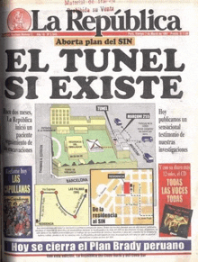 the front page of the la republica magazine
