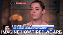Rose Mcgowan Imagine How Tired We Are GIF - Rose Mcgowan Imagine How Tired We Are GIFs