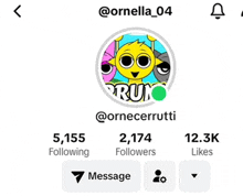 a screenshot of a person 's facebook page with a smiley face on it