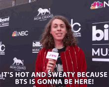Its Hot And Sweaty Because Bts Is Gonna Be Here Billboard Music Awards GIF - Its Hot And Sweaty Because Bts Is Gonna Be Here Billboard Music Awards Bbma GIFs
