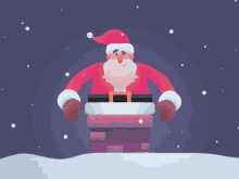 Santa Claus Christmas GIF - Santa Claus Christmas Chimney GIFs