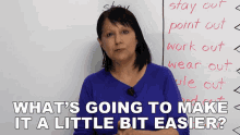 Whats Going To Make It A Little Bit Easier Rebecca GIF - Whats Going To Make It A Little Bit Easier Rebecca Engvid GIFs