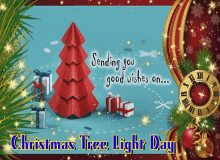 Christmas Tree Light Day Red Christmas GIF - Christmas Tree Light Day Christmas Tree Red Christmas GIFs