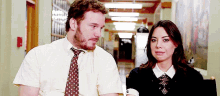 Andy & April GIF - Andydwyer Aprilludgate Highfive GIFs