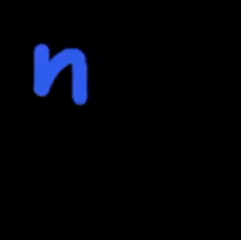 a black background with blue letters that say nho em