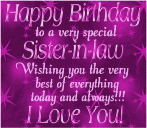 happy birthday special sister in law