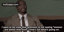 i want to be clear that feminism is not saying %22womenare better than men. that%27s not what%27s going on. i love this man so much terry crews hindi kulfy