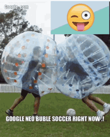 Bubble Boy Soccer GIF