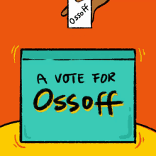 A Vote For Ossoff Ballot Box GIF