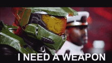halo master chief i need a weapon weapon weapons