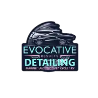 a logo for evocative results detailing marine automotive and cycle