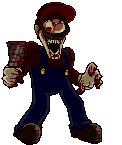 Horror Mario Marioexe Sticker - Horror Mario Marioexe It'S-a Me Fnf Stickers