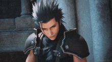 a video game character is talking to another character named zack