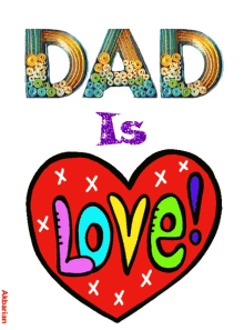 Animated Greeting Card Dad Is Love GIF - Animated Greeting Card Dad Is Love GIFs
