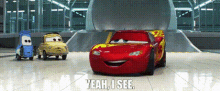 cars lightning mcqueen yeah i see i see i get it