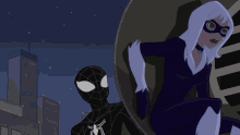 Spider Man Black Cat GIF - Spider Man Black Cat Symbiote GIFs