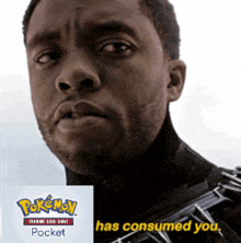 a picture of a man next to a pokemon logo