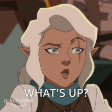 Whats Up Pike Trickfoot GIF - Whats Up Pike Trickfoot Ashley Johnson GIFs