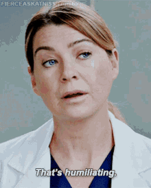 Greys Anatomy Meredith Grey GIF - Greys Anatomy Meredith Grey Thats Humiliating GIFs