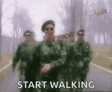 Lepa Start Walking GIF - Lepa Start Walking Soldier GIFs