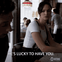 Hes Lucky To Have You Nods GIF - Hes Lucky To Have You Lucky Nods GIFs