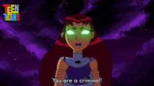 You Are A Criminal Starfire GIF - You Are A Criminal Starfire Teen Titans GIFs