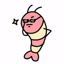 shrimp emotion pink lovely teacher