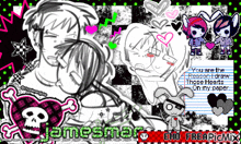 a black and white drawing of a boy and girl with the words " you are the reason i draw those hearts "