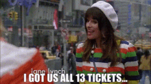 Glee Rachel Berry GIF - Glee Rachel Berry I Got Us All13tickets GIFs