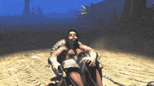 a person is sitting in a chair with a tire on the back