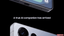 a phone with the words " a true al companion has arrived "
