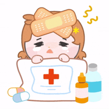 person girl baby cute sick