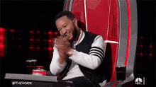 clapping john legend the voice laughing haha
