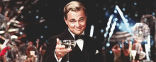Leonardo Dicaprio Celebrate GIF - Leonardo Dicaprio Celebrate Cheers GIFs