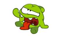 melting om nom cut the rope too hot sweating