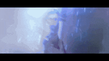 a painting of a person in a dark room