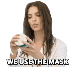 We Use The Mask Face Mask Sticker - We Use The Mask Face Mask The Mask Stickers