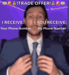 Phone Number Trade GIF - Phone Number Trade Rizz GIFs