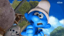 Scared The Smurfs GIF - Scared The Smurfs Shocked GIFs