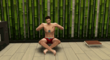 Avengers Sims Tony Stark GIF - Avengers Sims Tony Stark Meditation GIFs