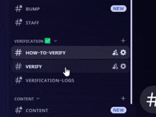 a screenshot of a website that says #verify